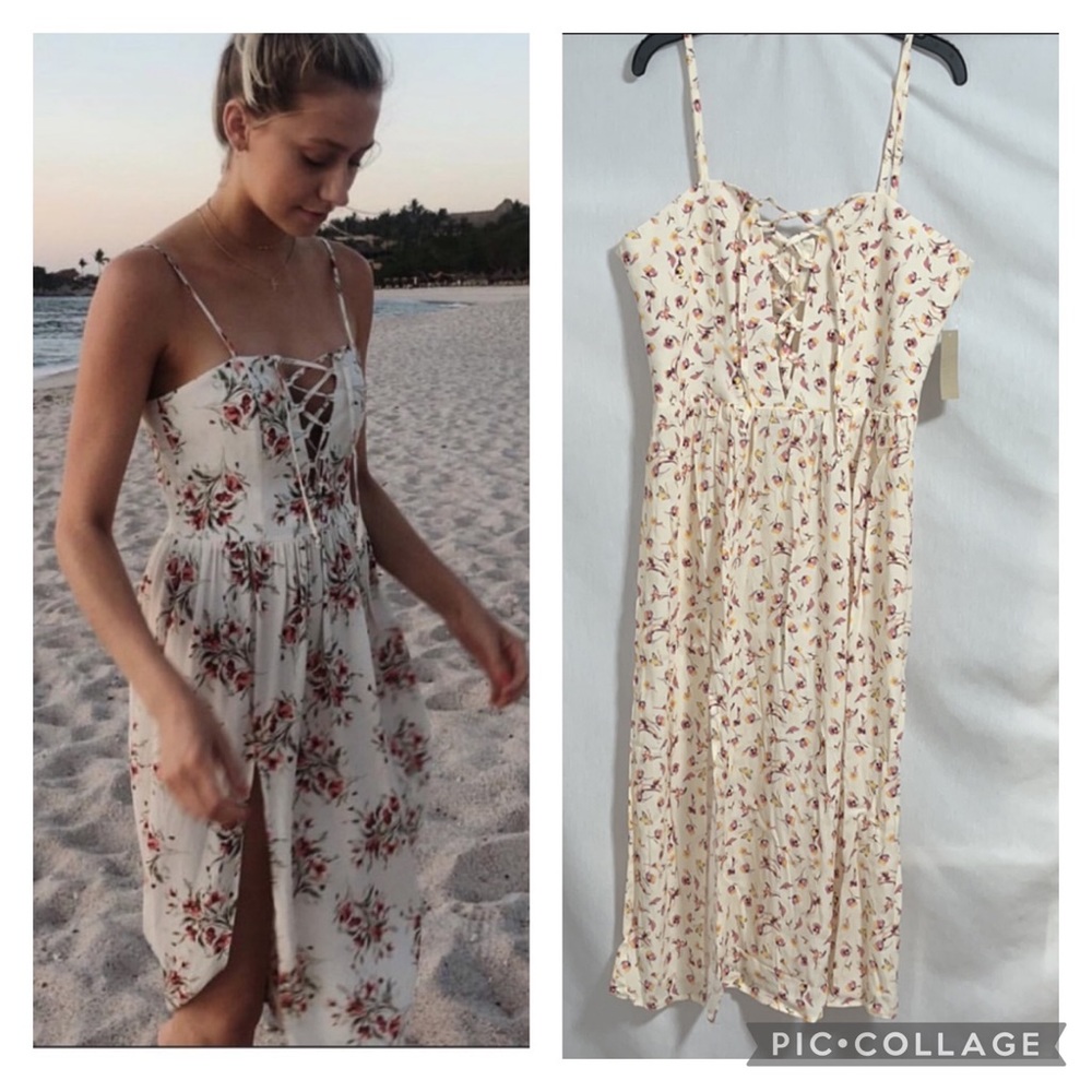 Flynn Skye mara midi dress L